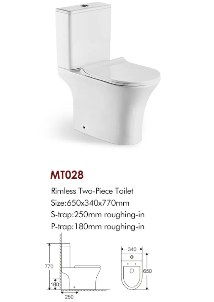 Custom Elegant Toilet Two Piece